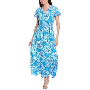 Anna Kay Womens  Joanna Wrap Maxi Dress, Blue